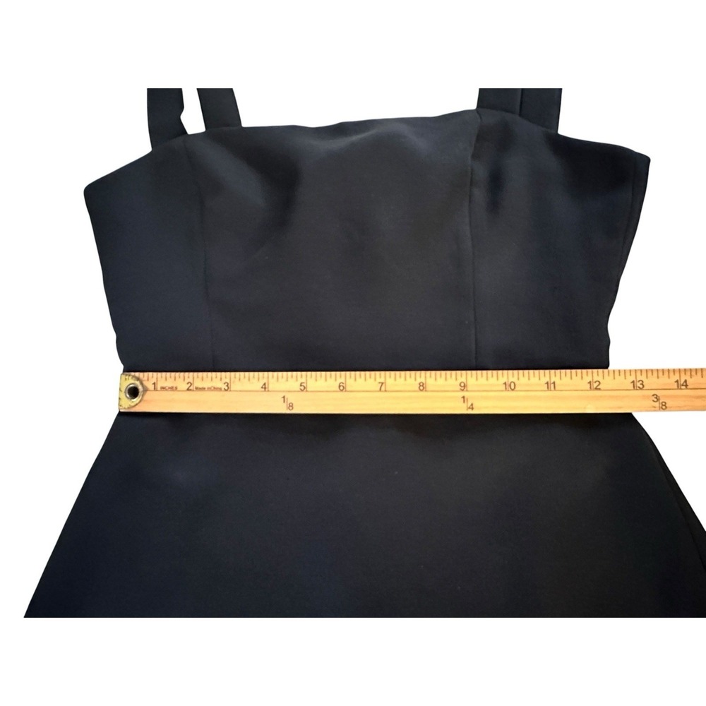 Aritzia Wilfred Aperature Tie-Back Black Noir Mini Dress Size 4‎ - Picture 10 of 14